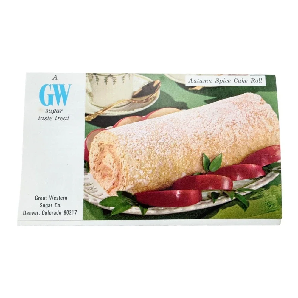 GW Sugar Fold-Out Recipe Pamphlets 1960s Multi-Color Instant Energy Set of 4